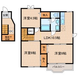 掛川駅 車移動24分  14.6km 2階の物件間取画像